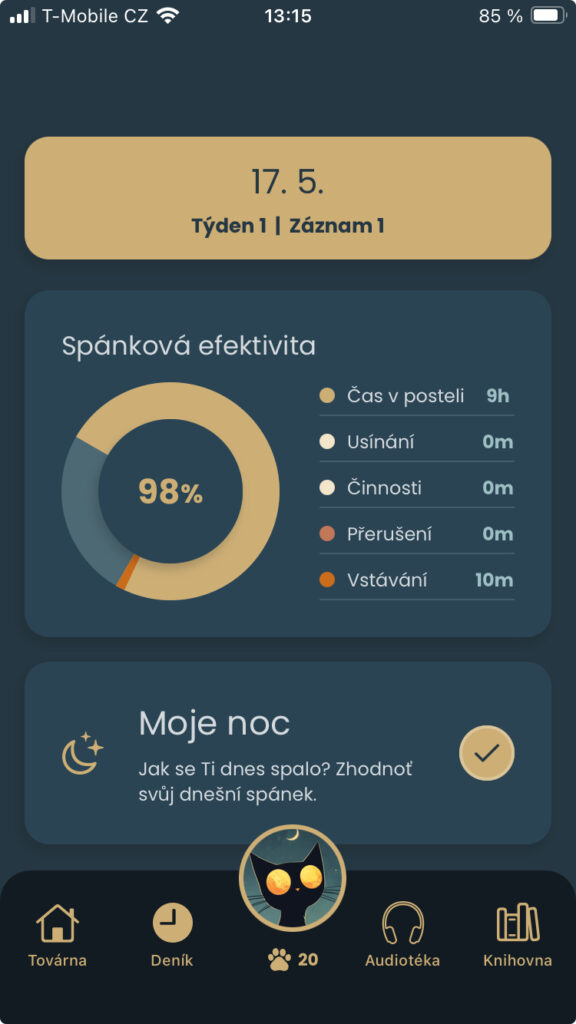 Digitální terapeutika - SleepFactory