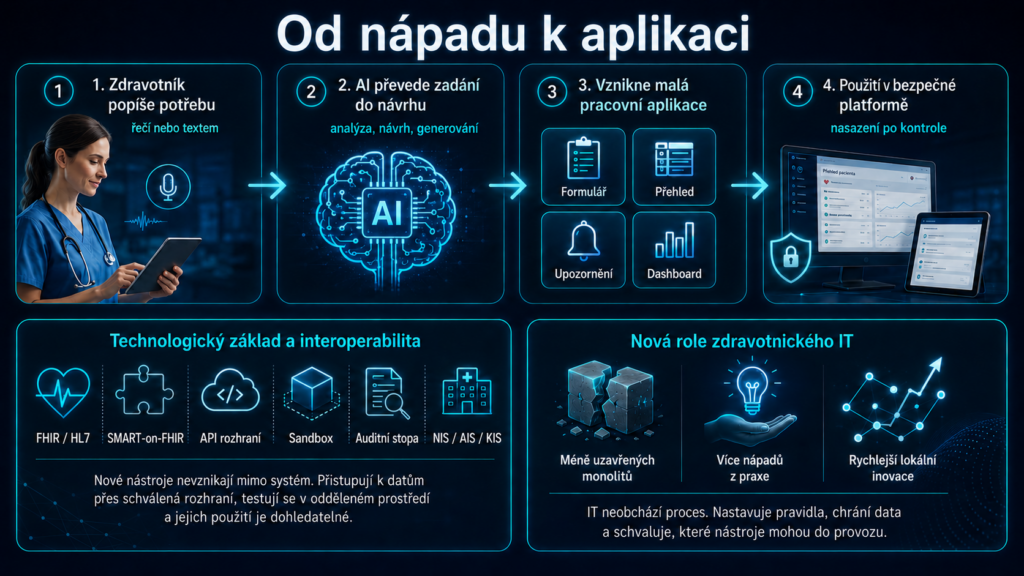 Vibe Coding ve zdravotnictví - schema